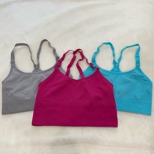 Set of 3 All in Motion (Target brand) Sports Bras size large